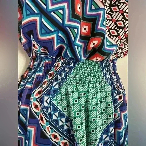 Enfocus Petite Maxi Multicolor Women's Dress (346) - Picture 6 of 11